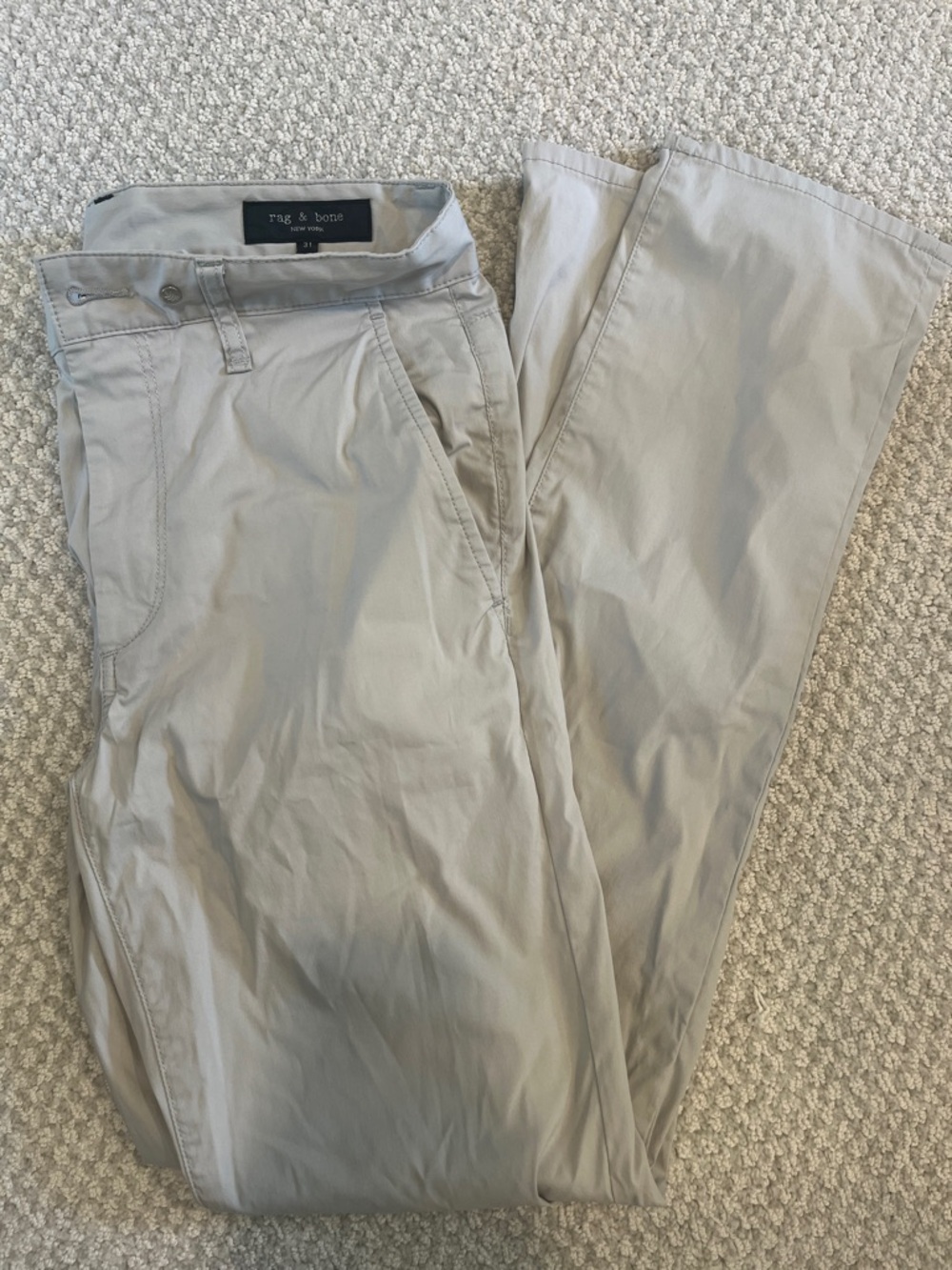 rag & bone Men's Light Beige Chino Pants